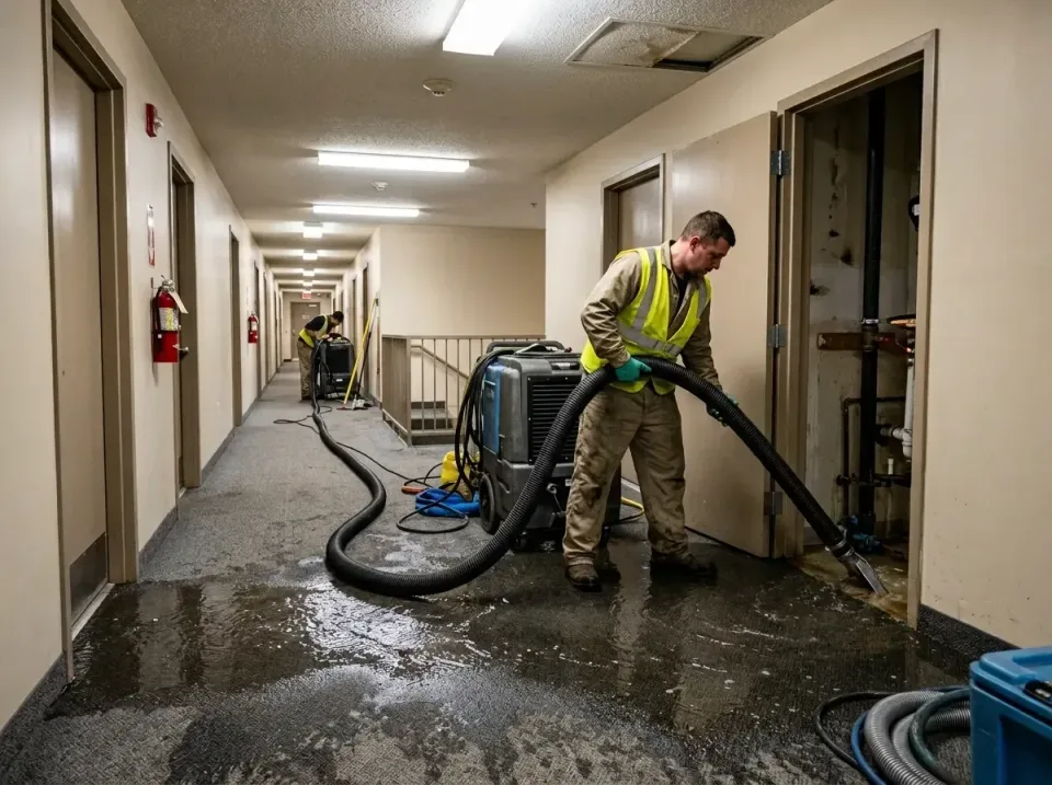 multi-unit-apartment-hallway-f-005 — frequently asked questions, Emergency Burst Pipe Water Extraction & Removal in Bonner S…